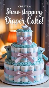 How to Make an Adorable Pacifier Diaper Cake