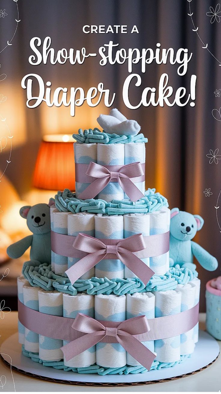 How to Make an Adorable Pacifier Diaper Cake