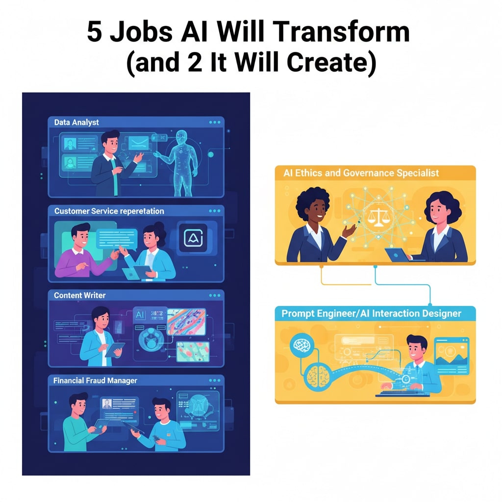 5 Jobs AI Will Transform (and 2 It Will Create)