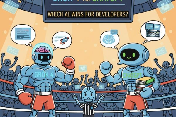 Grok 4Grok 4 vs. ChatGPT: Which AI Wins for Developers