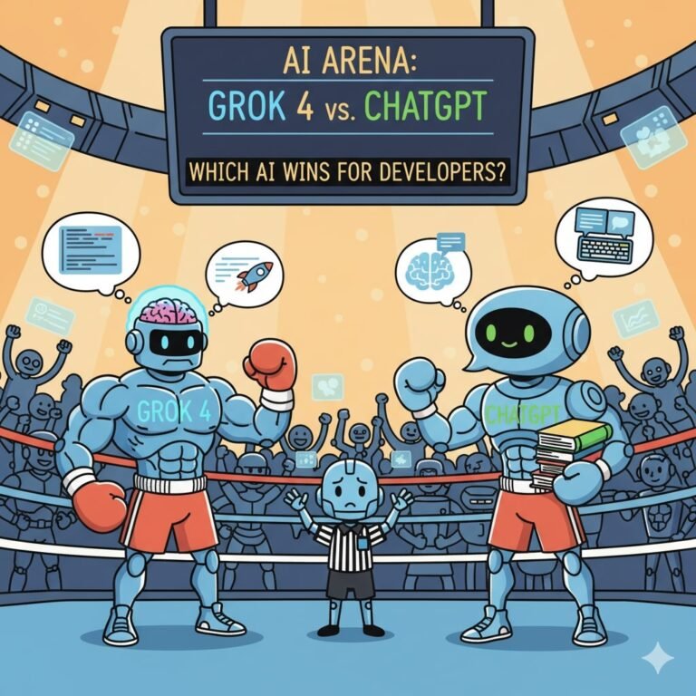 Grok 4Grok 4 vs. ChatGPT: Which AI Wins for Developers