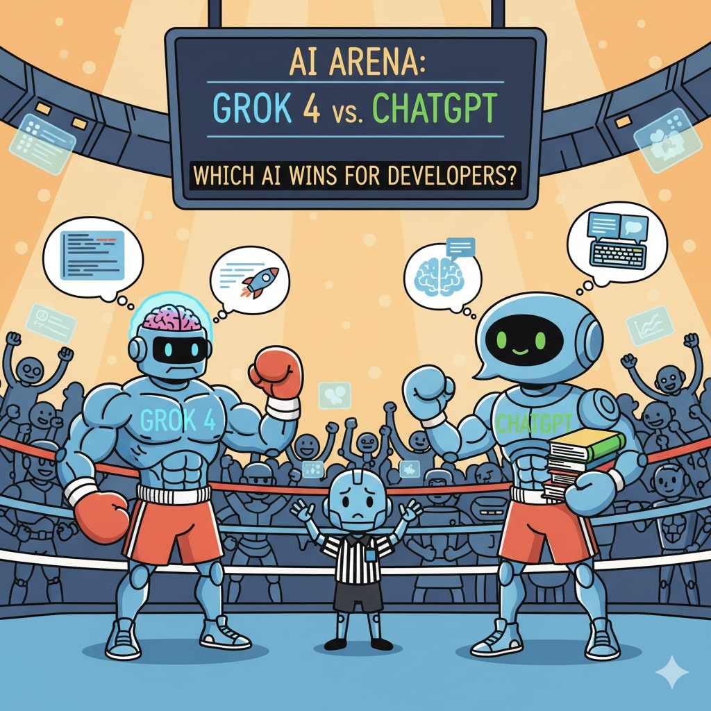 Grok 4Grok 4 vs. ChatGPT: Which AI Wins for Developers