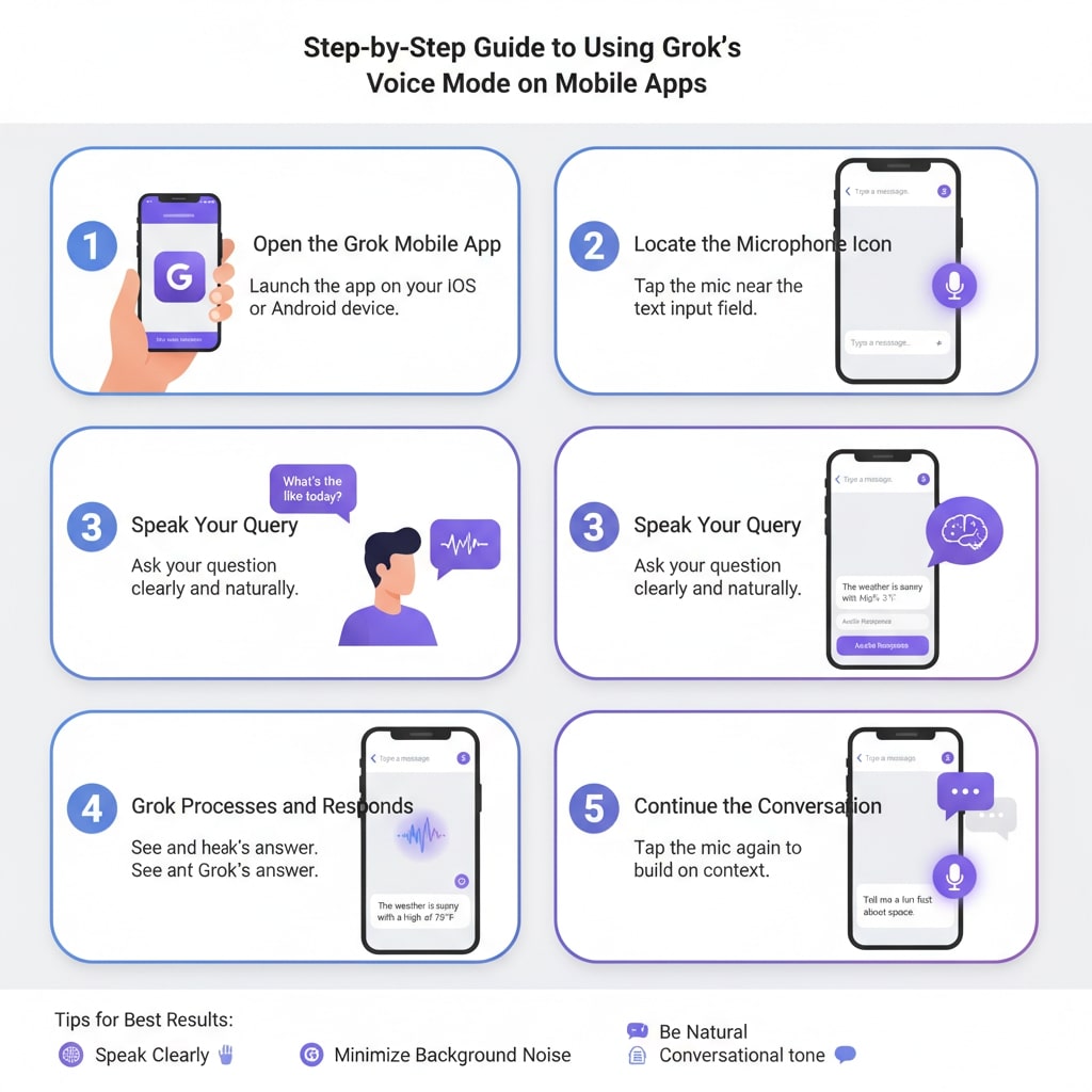 Step-by-Step Guide to Using Grok's Voice Mode on Mobile Apps