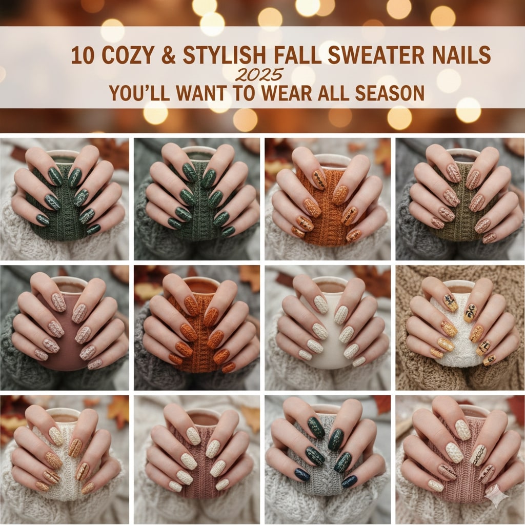 10 Cozy and Stylish Fall Sweater Nails 2025 You’ll Want to Wear All Season