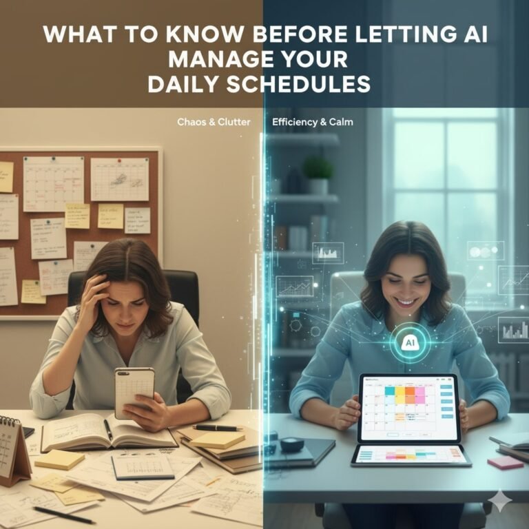 What to Know Before Letting AI Manage Your Daily Schedules