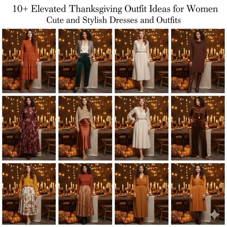 10+ Elevated Thanksgiving Outfit Ideas for Women: Cute and Stylish Dresses and Outfits
