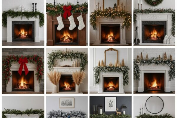 10 Chic Christmas Mantle Decor Ideas for Cozy Fireplaces