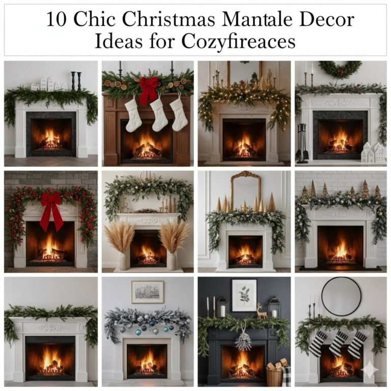 10 Chic Christmas Mantle Decor Ideas for Cozy Fireplaces