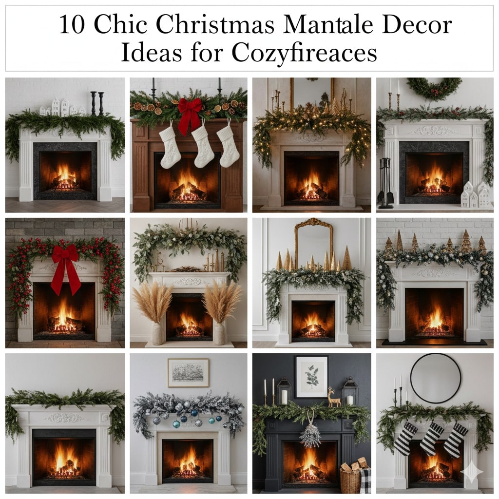 10 Chic Christmas Mantle Decor Ideas for Cozy Fireplaces