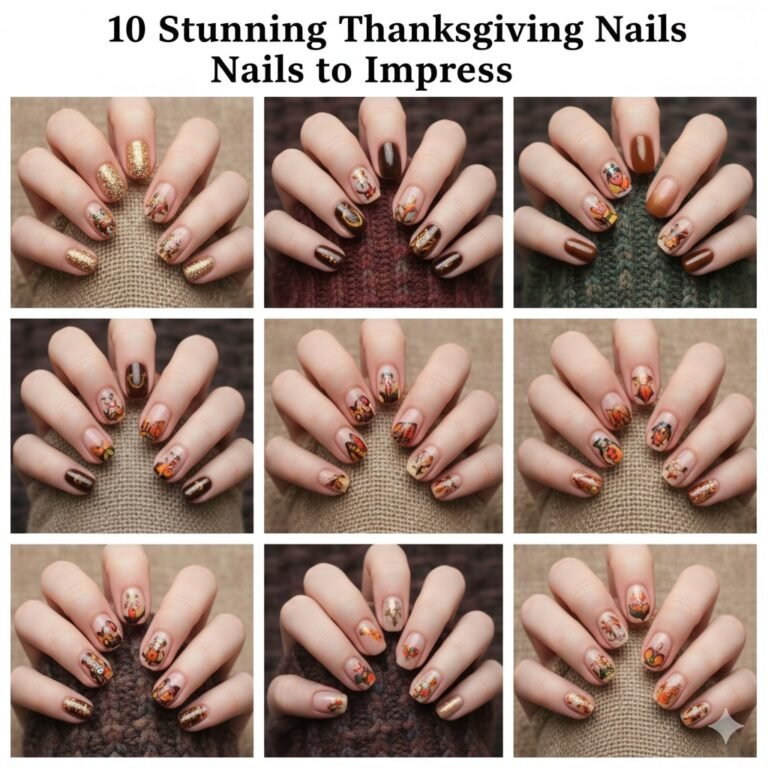 10 Stunning Thanksgiving Nails to Impress