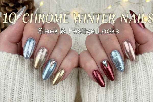 10 Chrome Winter Nails Ideas for a Sleek and Festive Look
