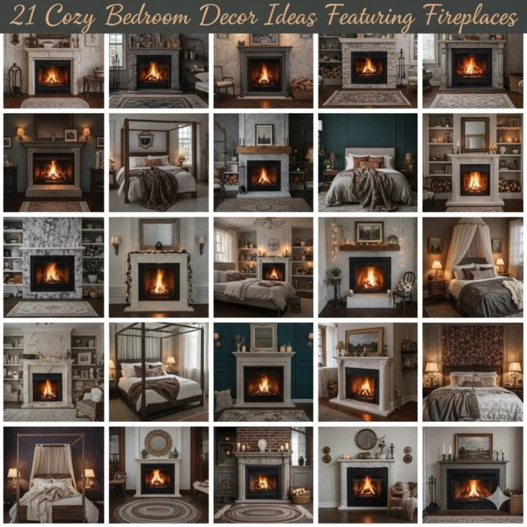 21 Cozy Bedroom Decor Ideas Featuring Fireplaces