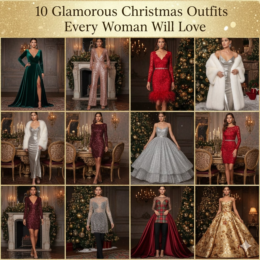 10 Glamorous Christmas Outfits Every Woman Will Love