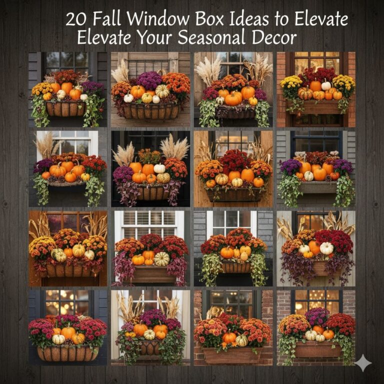 20 Fall Window Boxes Ideas to Elevate Your Seasonal Decor