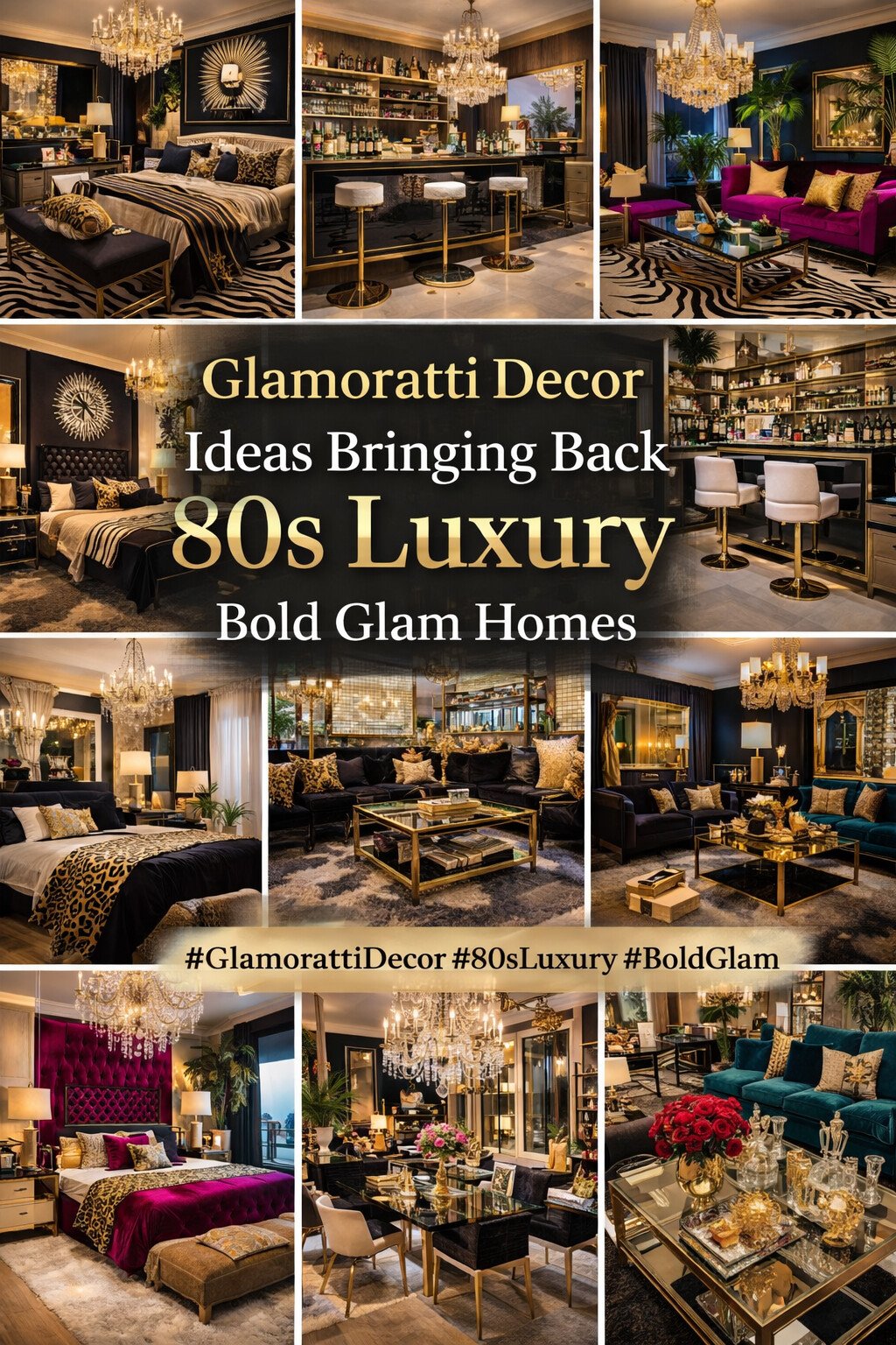 Glamoratti Decor Ideas Bringing Back 80s Luxury | Bold Glam Homes
