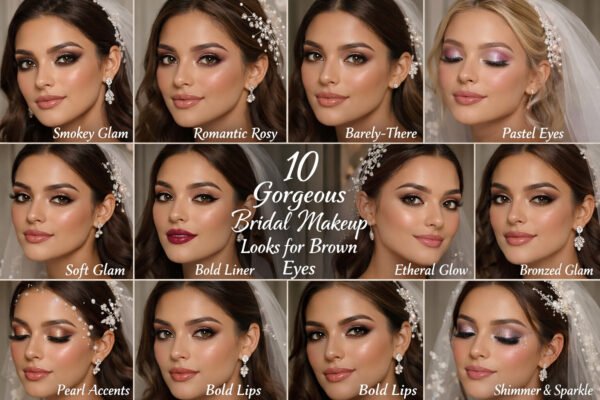 10 Gorgeous Bridal Makeup Looks for Brown Eyes