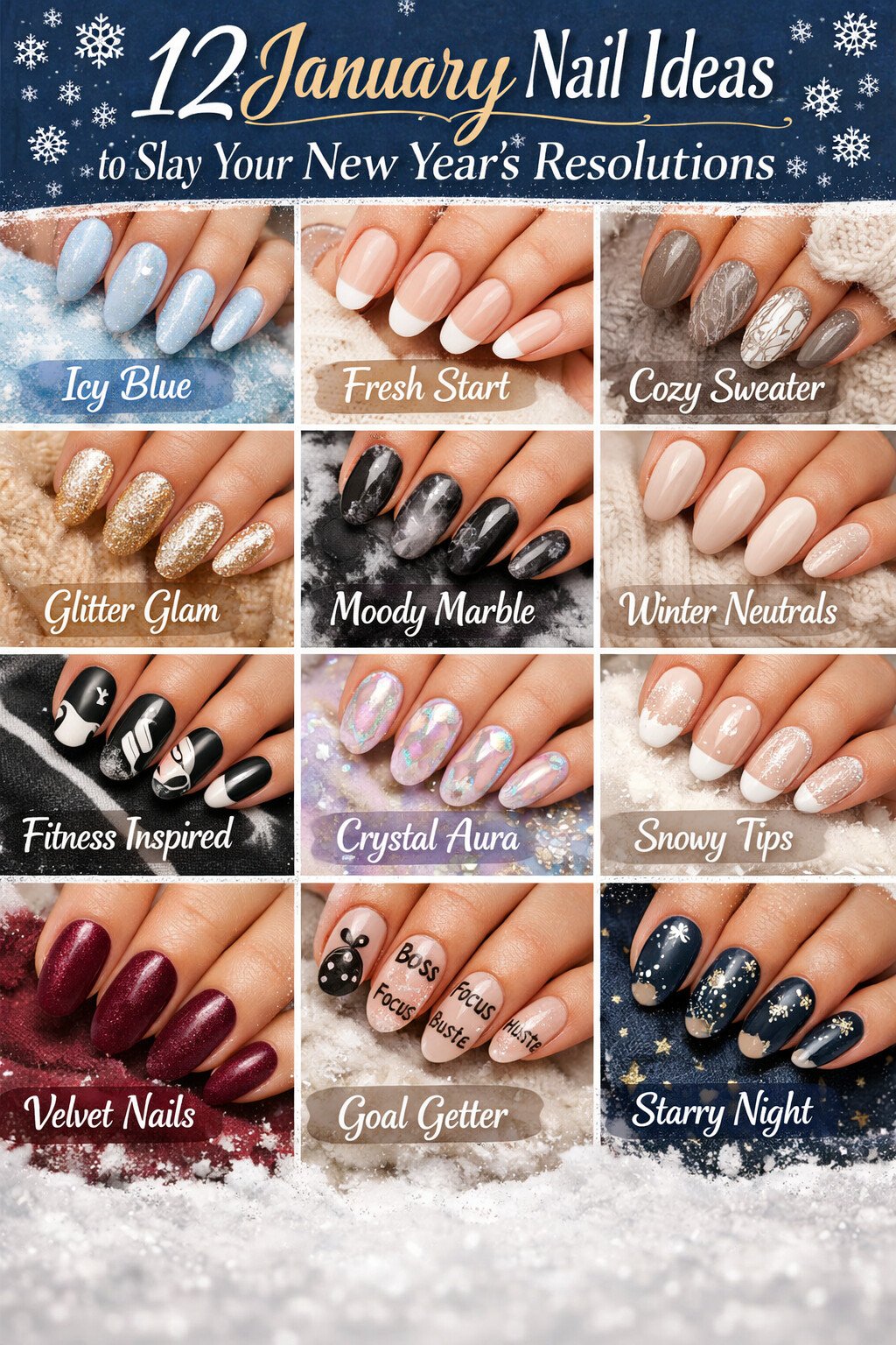 12 January Nail Ideas to Slay Your New Year’s Resolutions