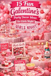 15 Fun Galentines Party Decor Ideas for Girls Night
