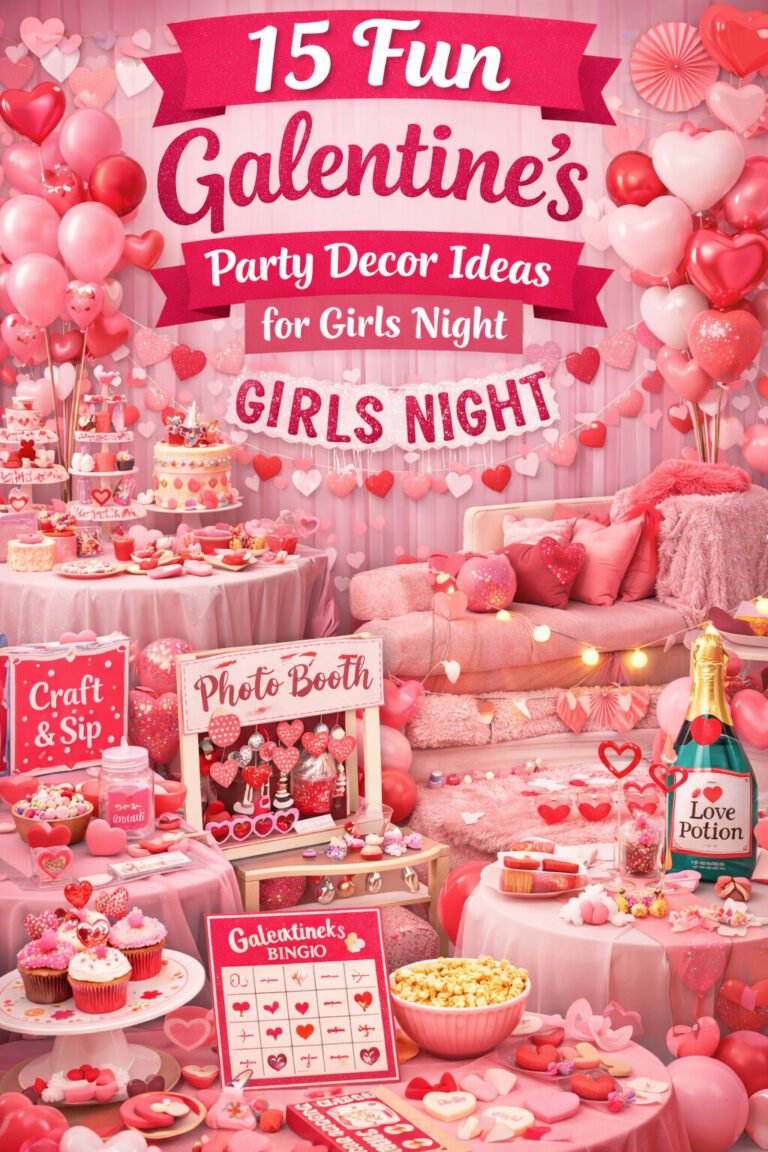 15 Fun Galentines Party Decor Ideas for Girls Night