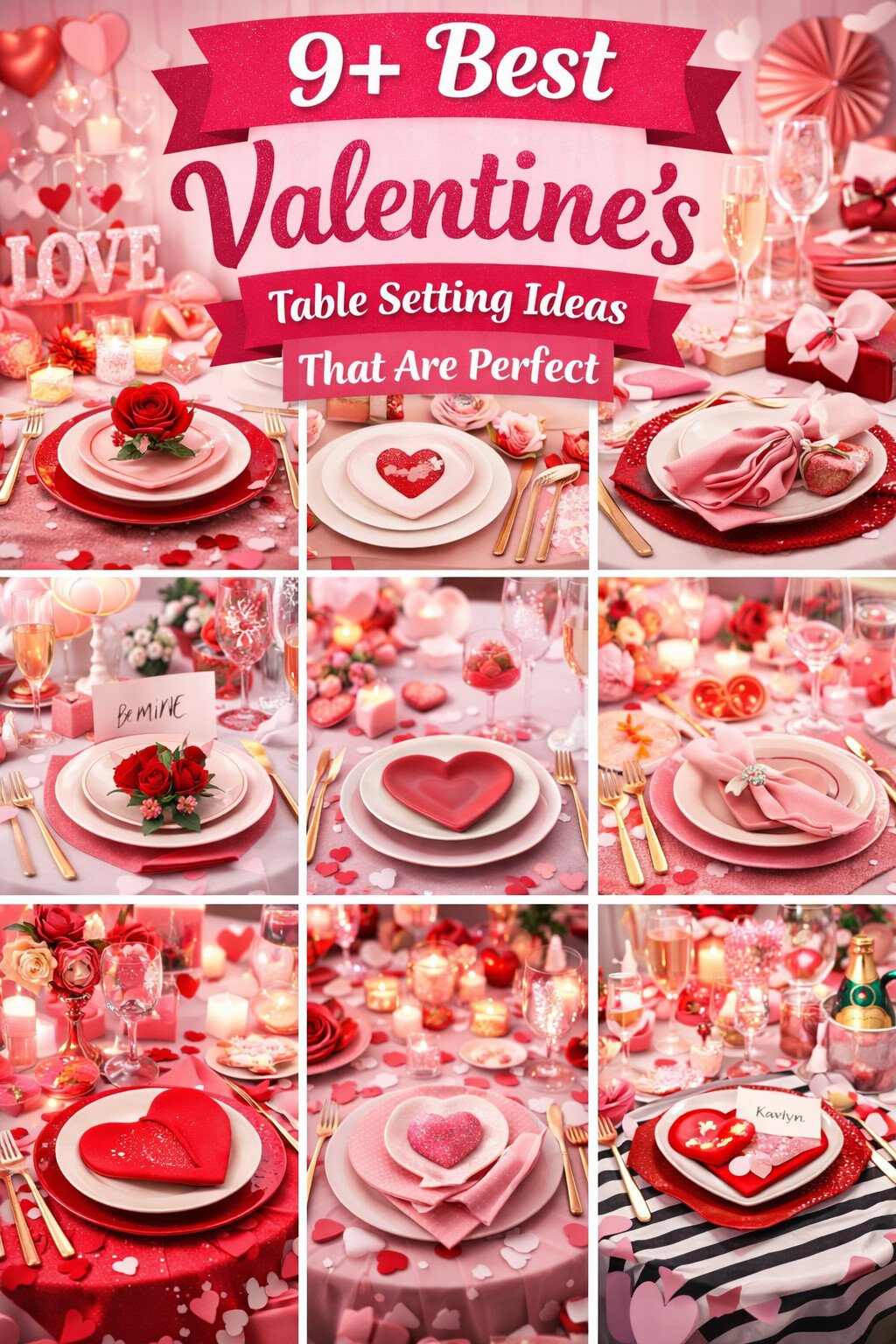 9+ Best Valentines Table Setting Ideas That Are Perfect