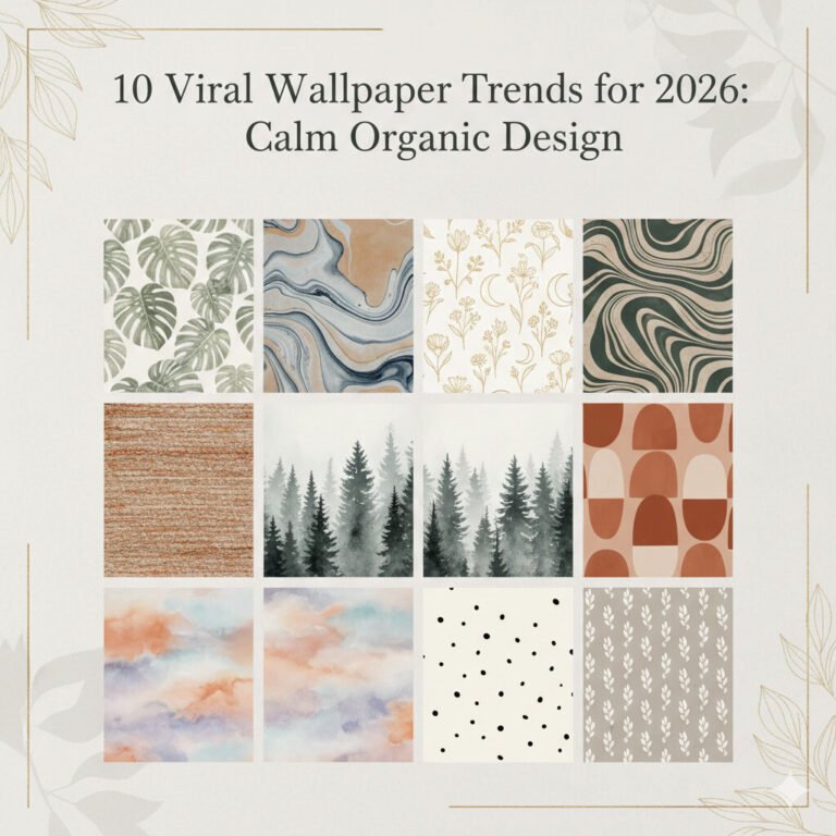 10 Viral Wallpaper Trends for 2026: Calm Organic Design