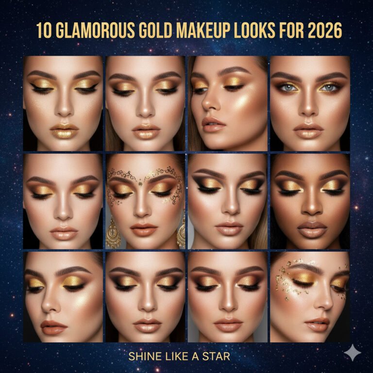 10 Glamorous Gold Makeup Looks For 2026 To Make You Shine Like A Star