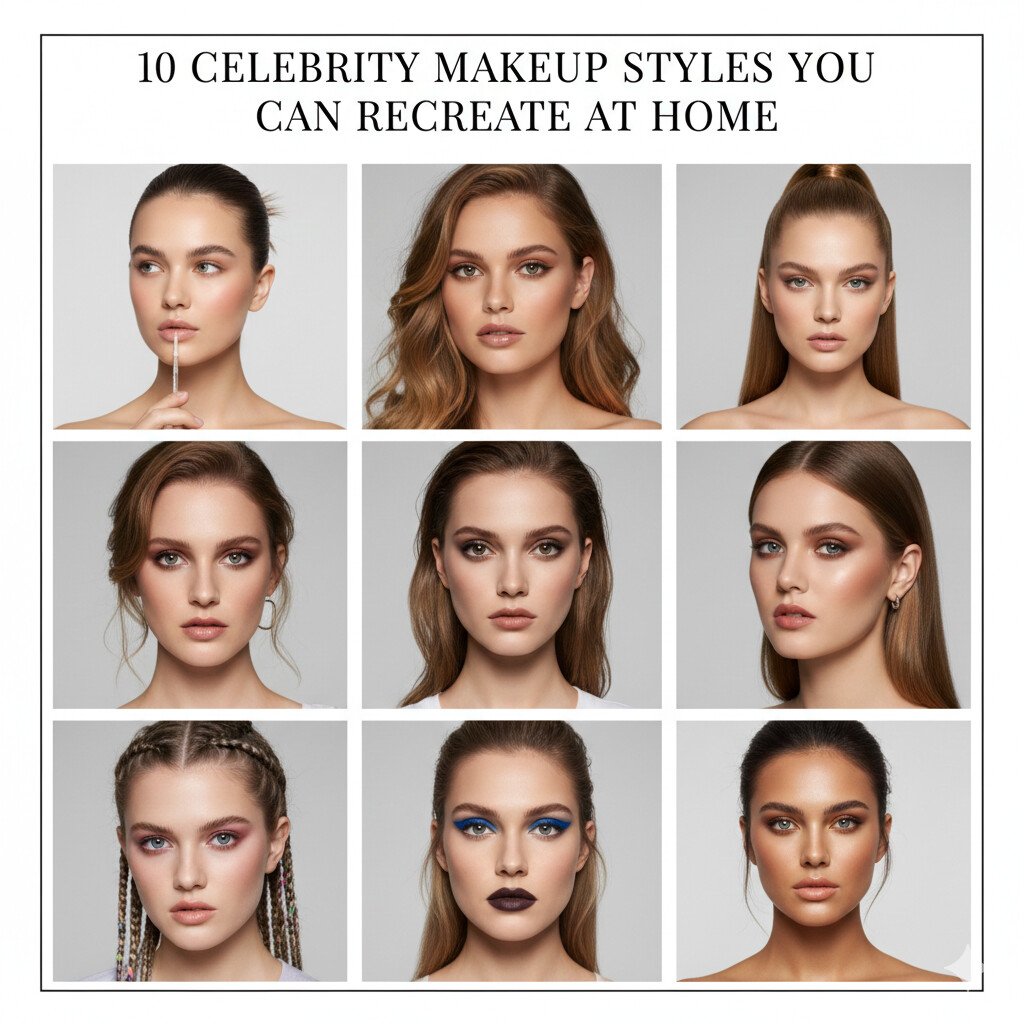 10 Celebrity Makeup Styles You Can Recreate at Home