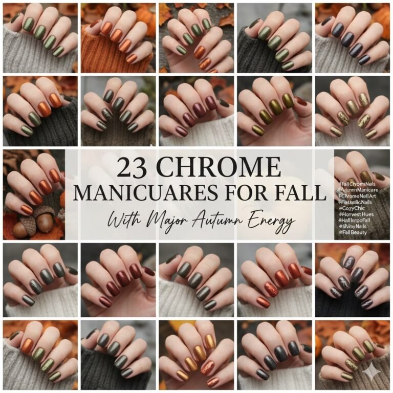 23 Chrome Manicures for Fall With Major Autumn Energy
