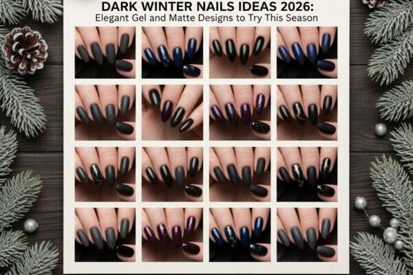 Dark Winter Nails Ideas 2026: Elegant Gel and Matte Designs to Try This Season