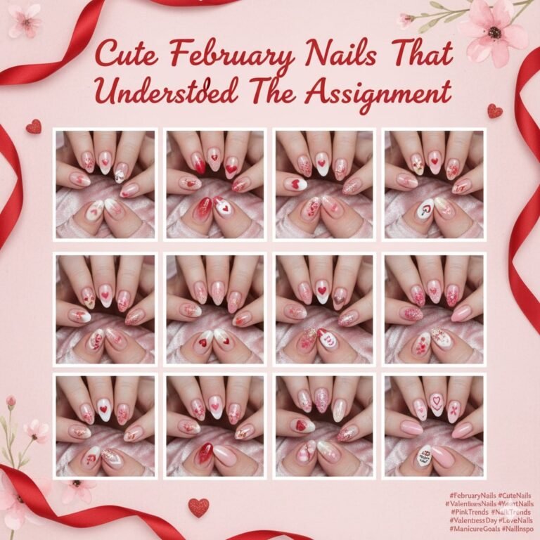 Cute February Nails That Understood the Assignment