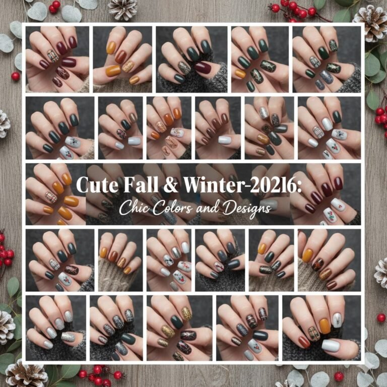 Cute Fall & Winter Nails 2025–2026: Chic Colors and Designs