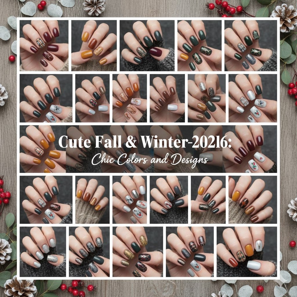 Cute Fall & Winter Nails 2025–2026: Chic Colors and Designs