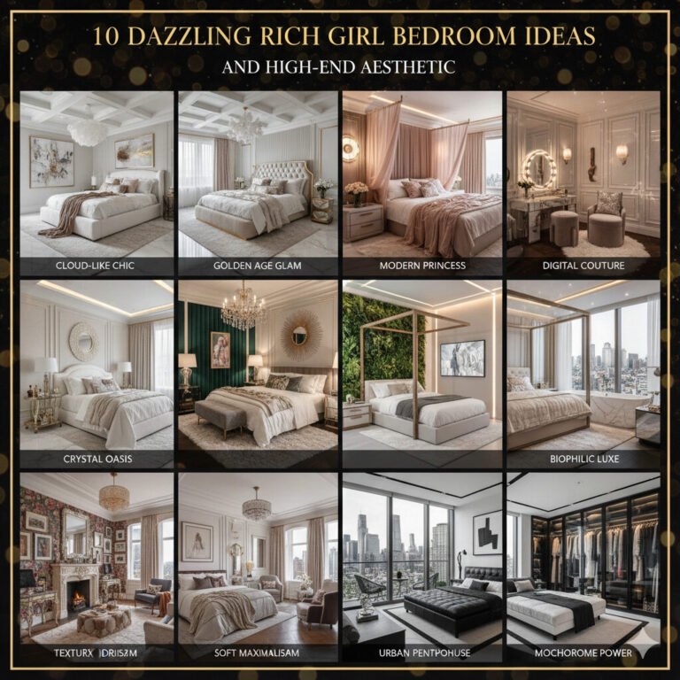 10 Dazzling Rich Girl Bedroom Ideas and High-End Aesthetic