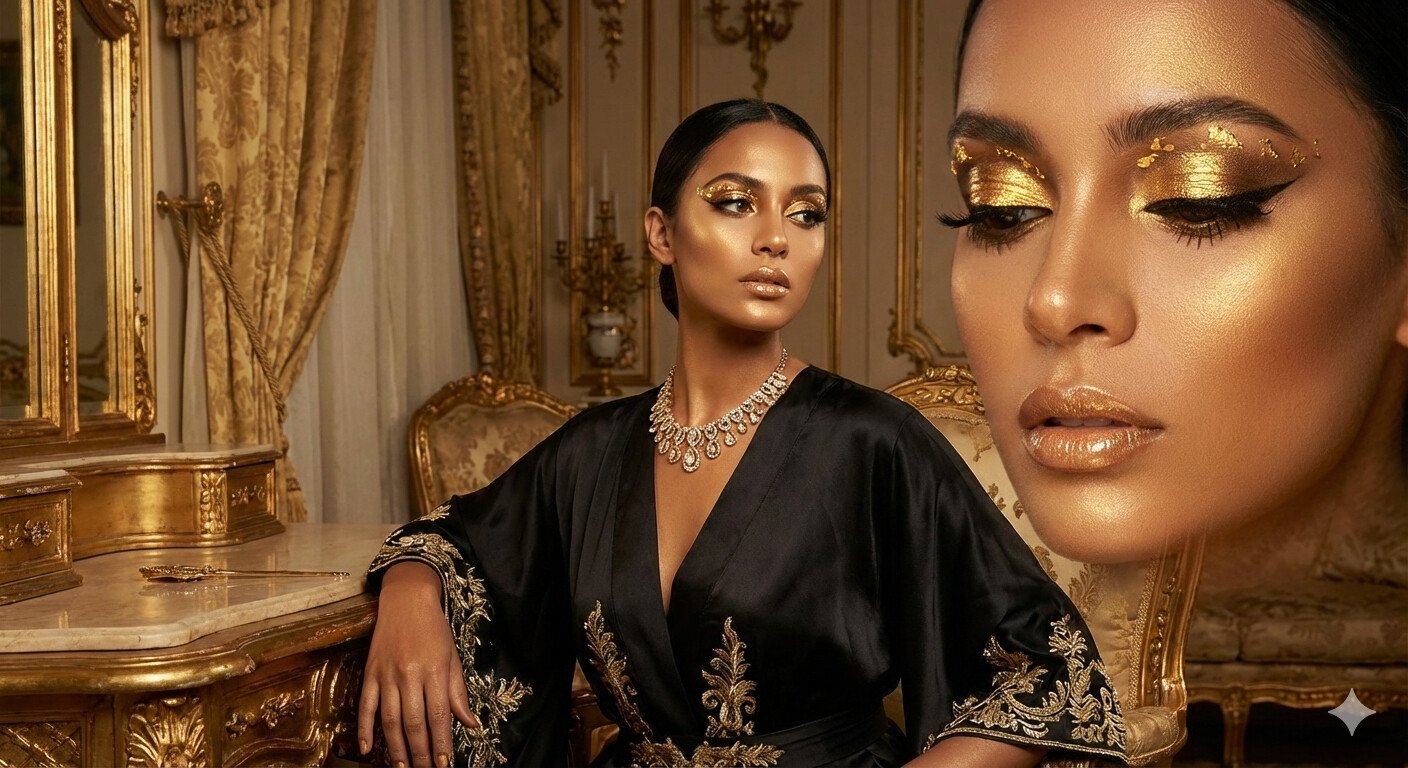 Gold Makeup Looks With A Touch Of Luxury