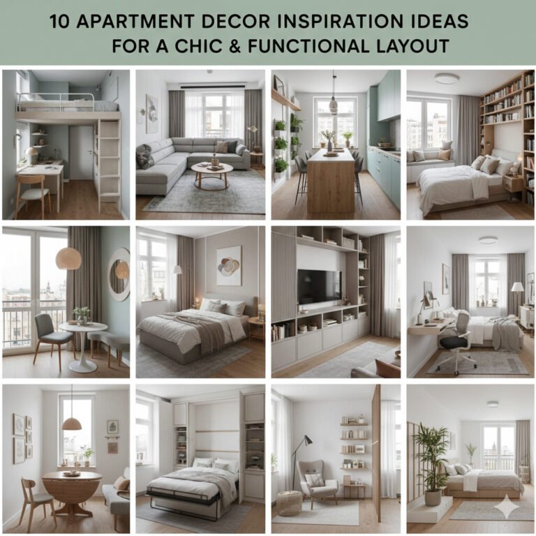 10 Apartment Decor Inspiration Ideas for Creating a Chic and Functional Layout
