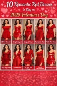 10 Romantic Red Dresses to Slay on 2025 Valentine’s Day