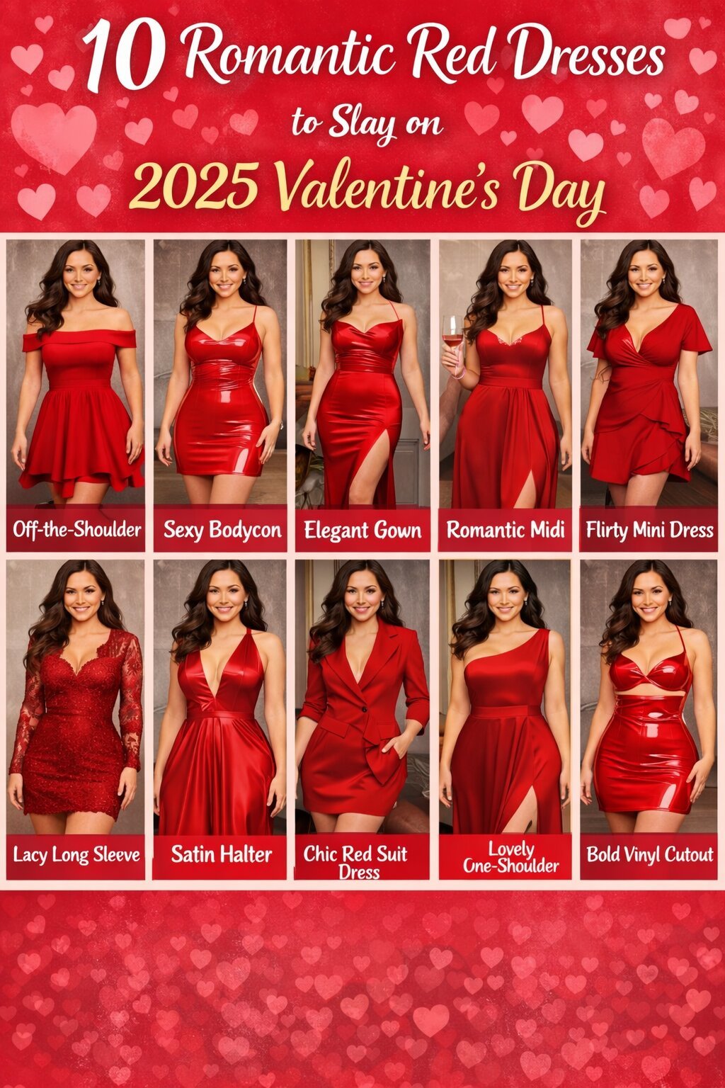 10 Romantic Red Dresses to Slay on 2025 Valentine’s Day