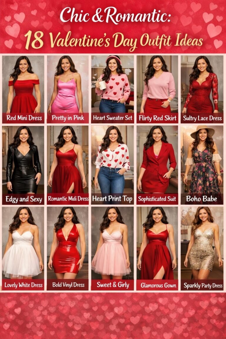 Chic & Romantic: 18 Valentine’s Day Outfit Ideas