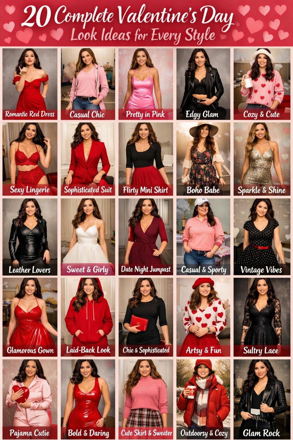 20 Complete Valentine’s Day Look Ideas for Every Style