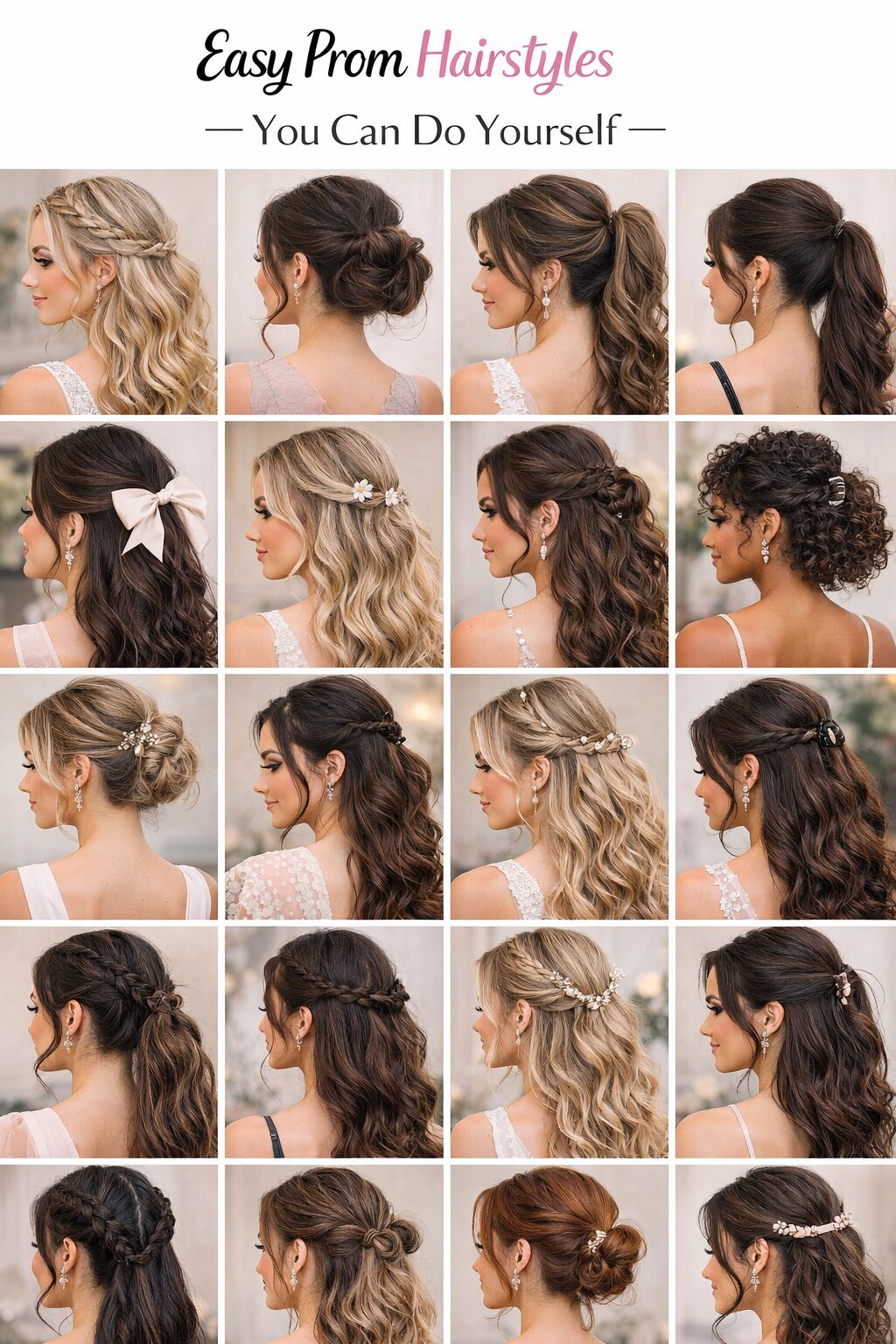 10 Easy Prom Hairstyles You Can Do Yourself