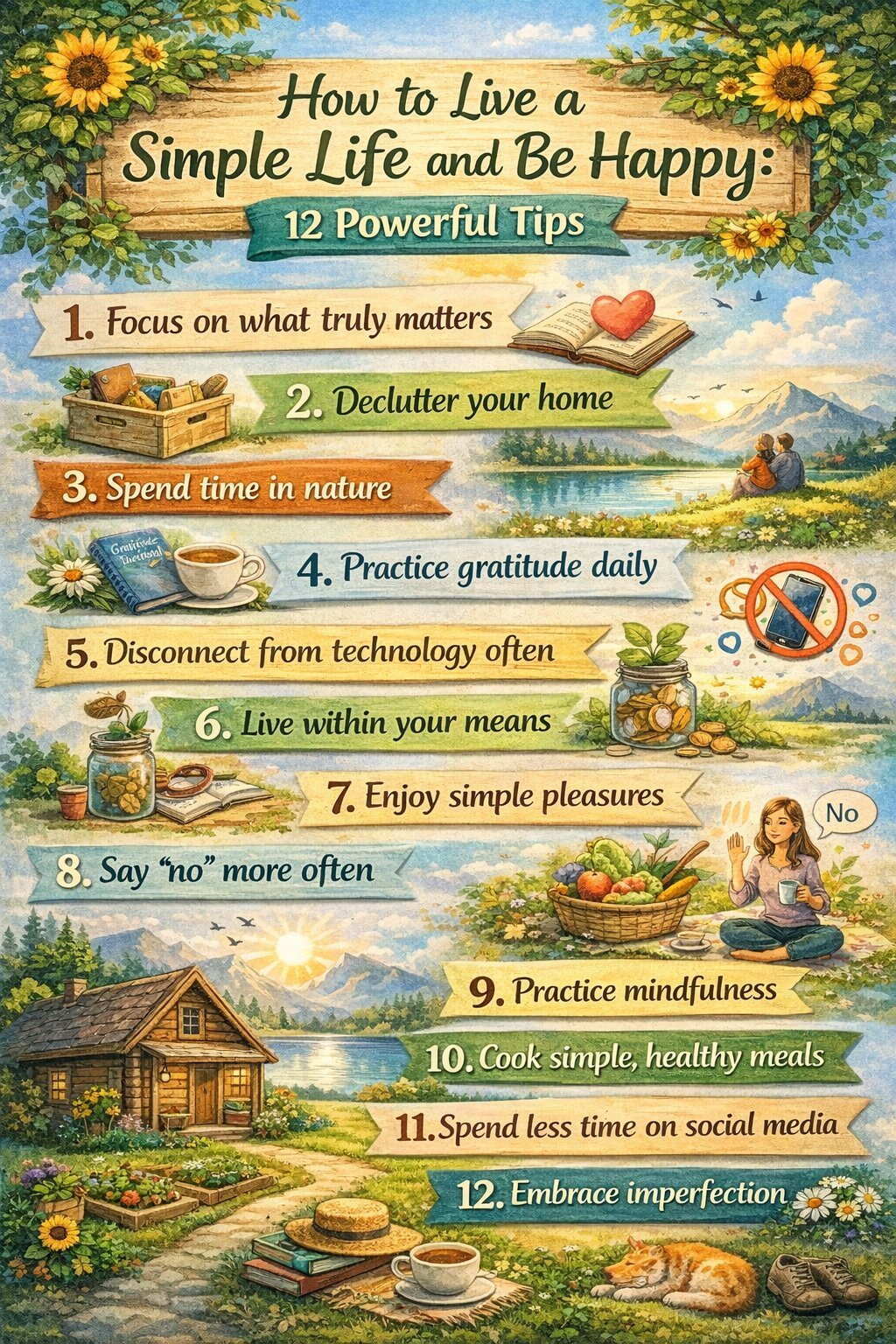 How To Live A Simple Life And Be Happy: 12 Powerful Tips