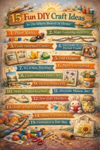 15 Fun DIY Craft Ideas to Do When Bored at Home