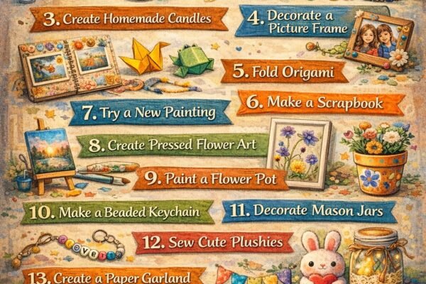 15 Fun DIY Craft Ideas to Do When Bored at Home