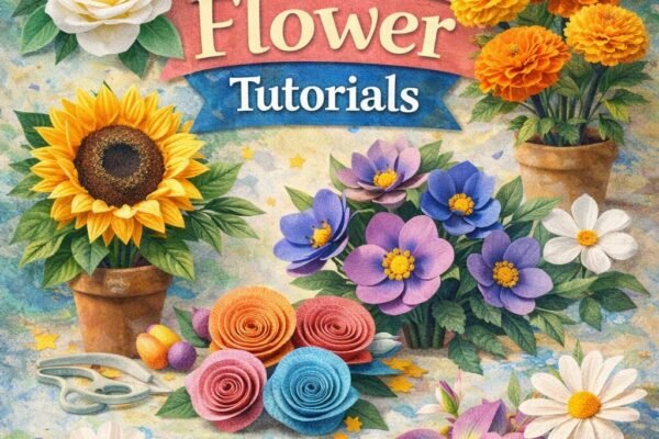 12 DIY Paper Flower Tutorials
