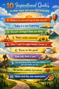 15 Inspirational Quotes to Start Your Day With Motivation