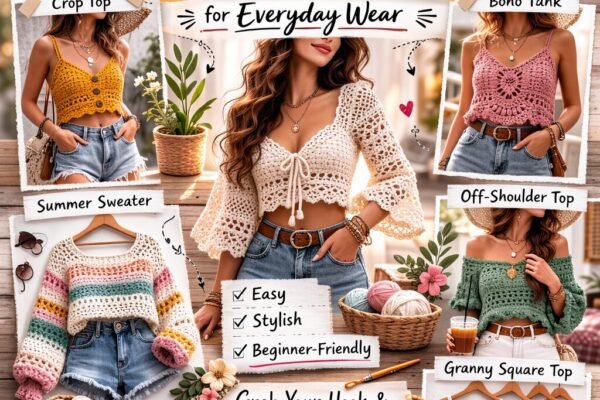 28 Trendy Crochet Tops Free Patterns for Everyday Wear