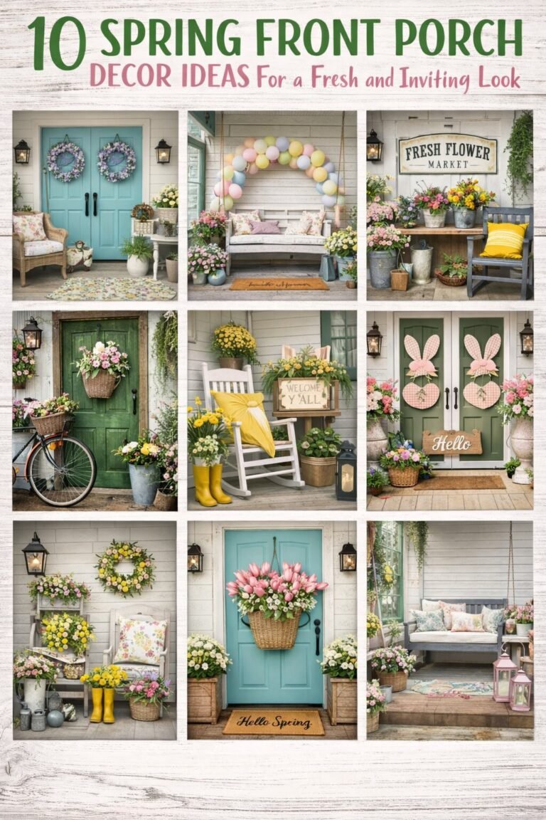10 Spring Front Porch Decor Ideas For a Fresh and Inviting Look