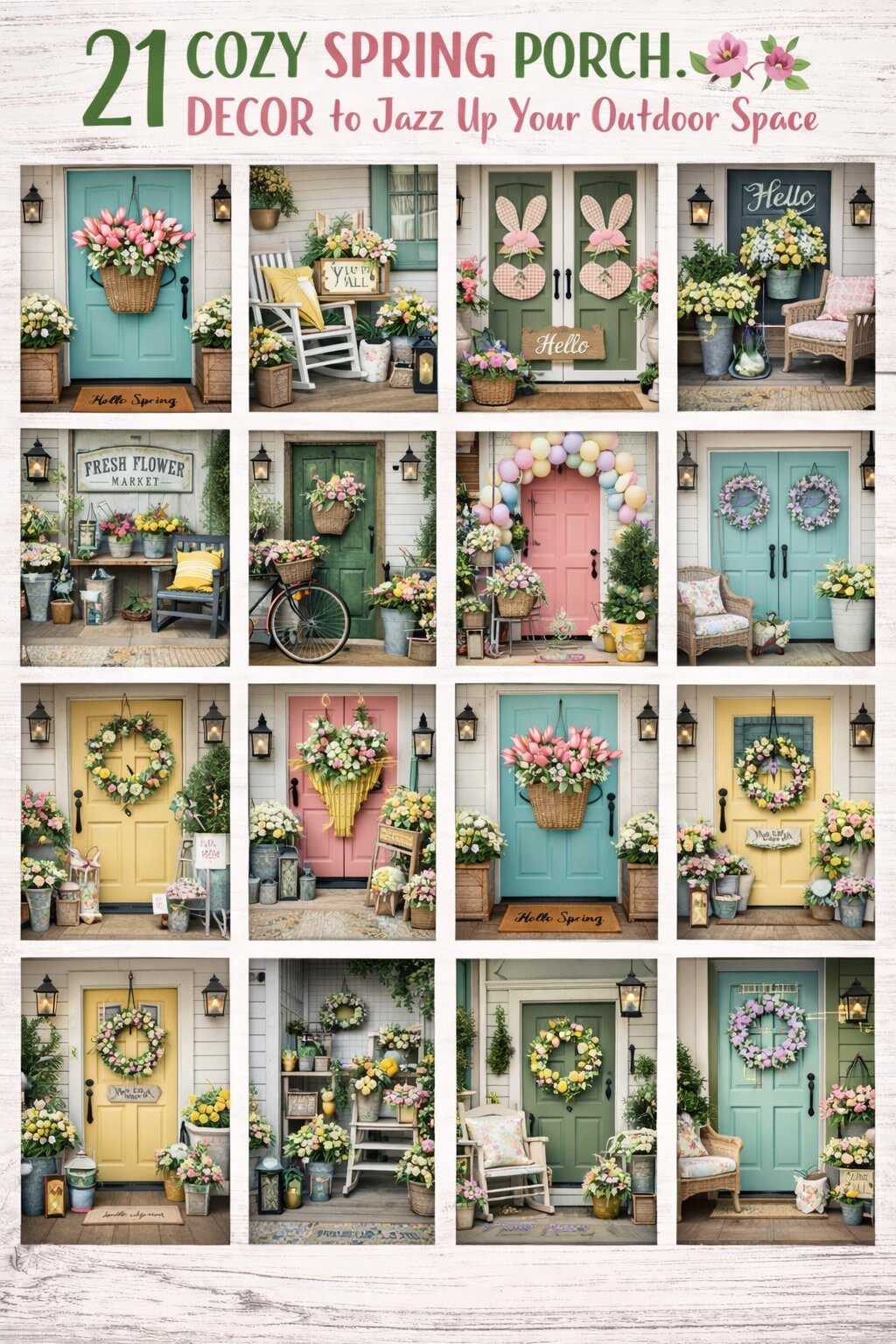 21 Cozy Spring Porch Decor to Jazz Up Your Outdoor Space