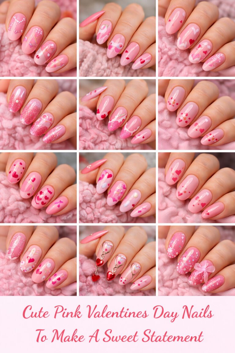 Cute Pink Valentines Day Nails To Make A Sweet Statement