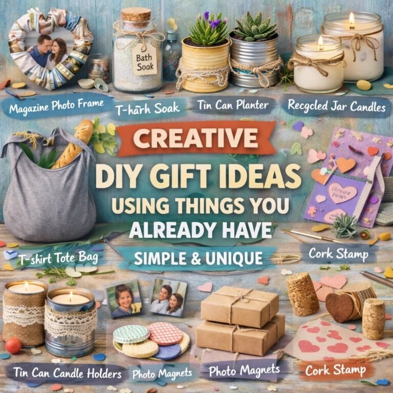 Creative DIY Gift Ideas Using Things You Already Have: Simple & Unique